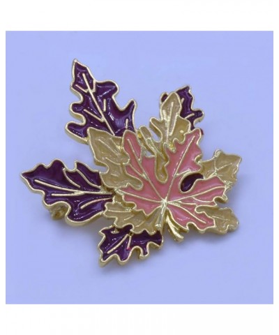 Fall Season Maple Leaf Acorns Pine Cone Holly Berry Mistletoe Pumpkin Thanksgiving Christmas Brooch Pin Maple Leaf $10.19 Bro...