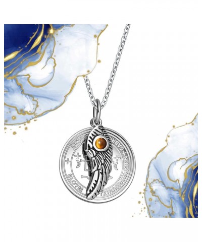 Archangel Gabriel Sigil from The Ancient Book of King Solomon - St Gabriel Necklace for Men and Women - Blessings Prayer Incl...