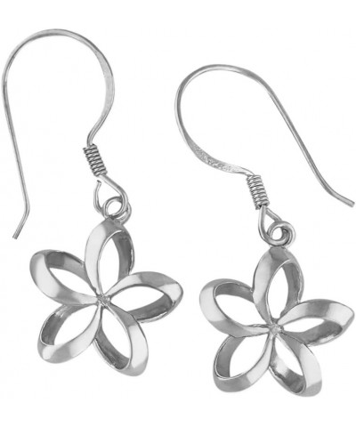 Sterling Silver 1/2 Inch Open Plumeria Dangle Earrings 1. Sterling Silver $19.60 Earrings