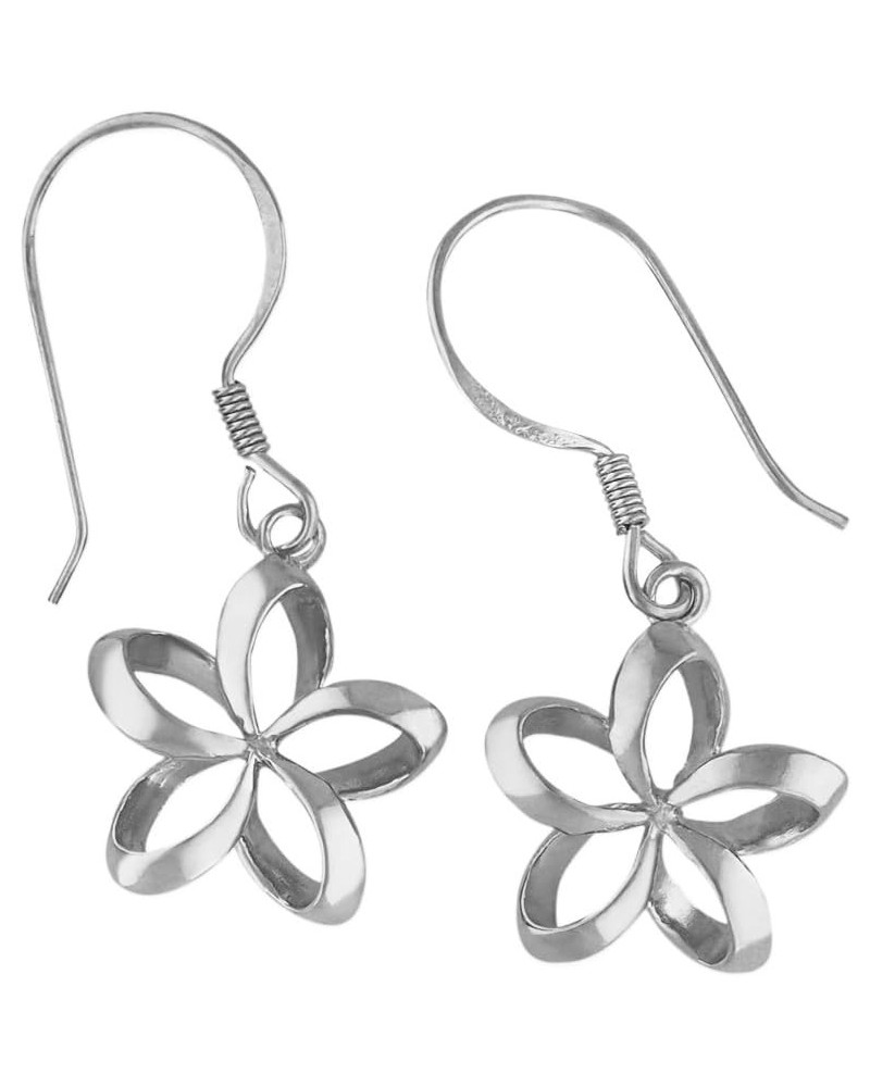 Sterling Silver 1/2 Inch Open Plumeria Dangle Earrings 1. Sterling Silver $19.60 Earrings