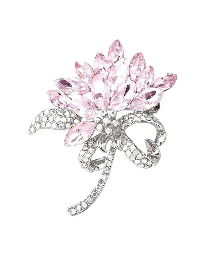 Flower Brooches Pins for Women Fashion Brooch for Women, Floral Women's Brooches & Pins Elegant Crystals Rhinestone Women Cor...