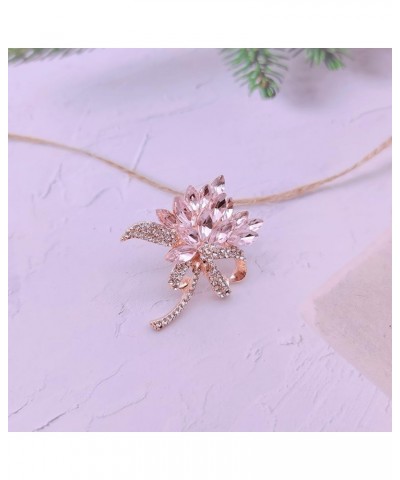 Flower Brooches Pins for Women Fashion Brooch for Women, Floral Women's Brooches & Pins Elegant Crystals Rhinestone Women Cor...