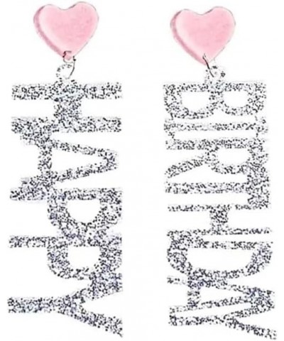 Happy Birthday Dangle Earrings Cute Funny Acrylic Sparkle Letter Birthday Cake Glitter Drop Earrings For Women Girls Birthday...