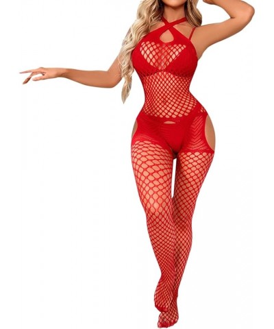 Womens Fishnet Bodystocking Sparkle Rhinestone Sexy Mesh Full Body Stockings Babydoll Teddy Bodycon Jumpsuit Lingerie Z230530...