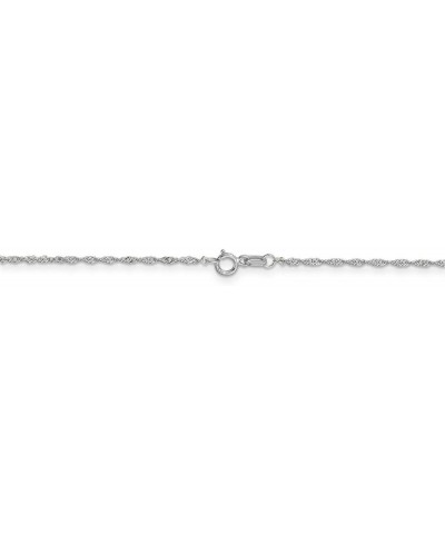 14k White Gold Singapore Chain Necklace Bracelet or Anklet 24.0 Inches 1.1 mm $63.90 Necklaces