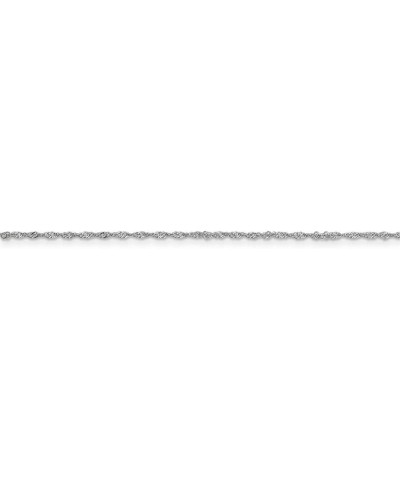 14k White Gold Singapore Chain Necklace Bracelet or Anklet 24.0 Inches 1.1 mm $63.90 Necklaces