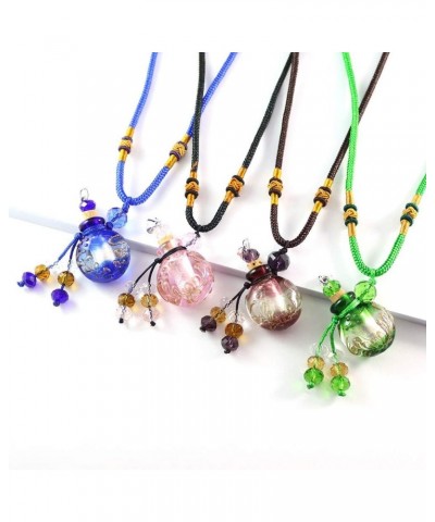 1PC Murano Glass Perfume Necklace Round Bottle Essential Oil Bottle Pendants Perfume Bottle Perfumes and Fragrances for Women...