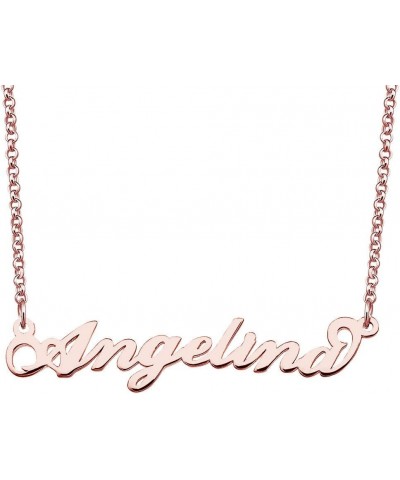 Sterling Silver Pendant Customized Personalized Name Necklace Angelina $15.95 Necklaces