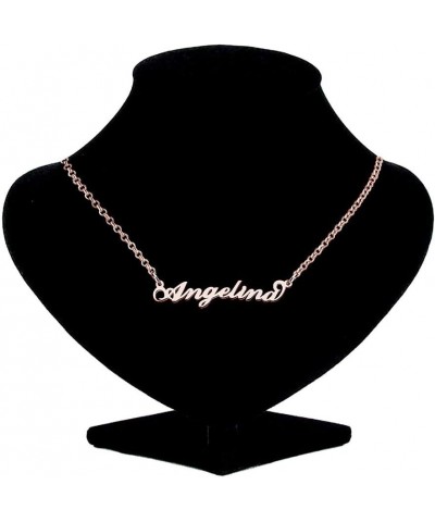 Sterling Silver Pendant Customized Personalized Name Necklace Angelina $15.95 Necklaces