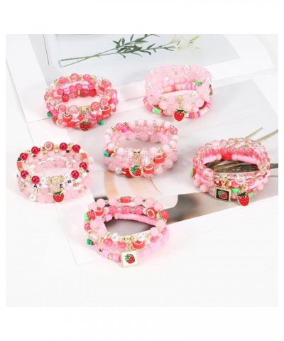 Bohemian Bracelets for Women Stretch Multilayer Colorful Beads Bracelet with Charm Jewelry Color 9 $8.78 Bracelets