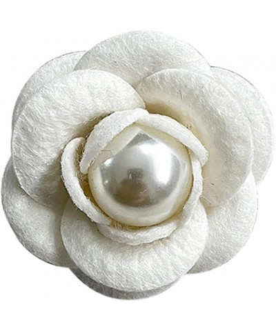 Women Elegant Flower Brooches,4 Pieces Camellia Flower Corsage Brooch Pins Camellia Flower Brooch Decoration For Simulated Cl...