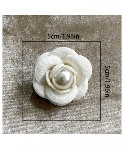 Women Elegant Flower Brooches,4 Pieces Camellia Flower Corsage Brooch Pins Camellia Flower Brooch Decoration For Simulated Cl...