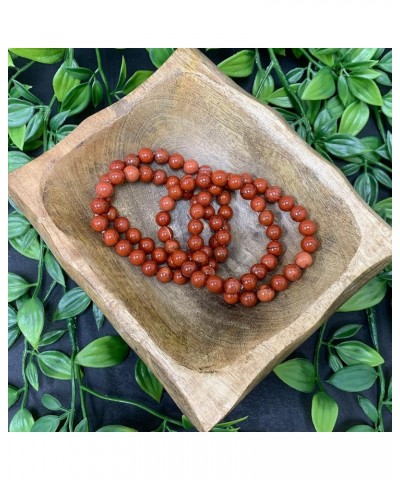 8mm Natural Round Gemstone Energy Power Crystal Beads Handmade Elastic Stretch Unisex Bracelet One Size Fits All Jasper $8.00...