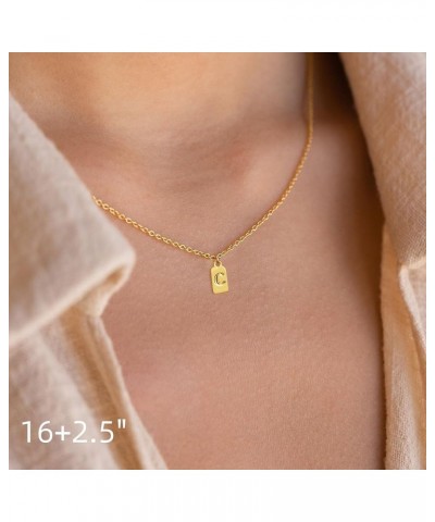 Layered Initial Necklaces for Women, Gold Initial A - Z Necklaces for Women Teen Girls, Dainty 14k Gold Letter Necklace for W...