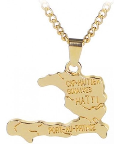 Hip Hop Haiti Map Tag Pendant Necklace $6.50 Necklaces