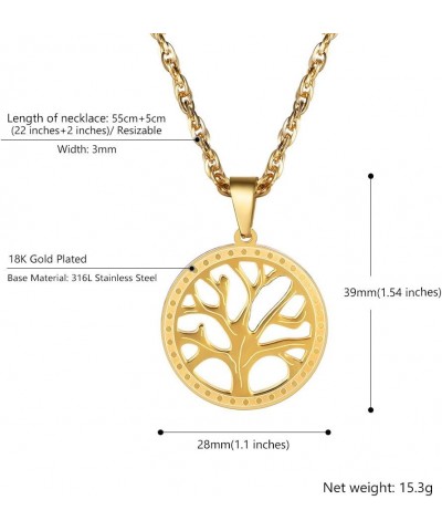 Tree of Life Necklace,Nature Spiritual Necklace,Family Tree Necklace,Mens Womens Jewelry, Come Gift Box gold $17.35 Necklaces