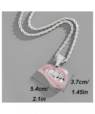 Cartoon Necklace, 18K Gold Plated Twist/Cuban Necklace for Men Women gold lip twist $17.10 Necklaces