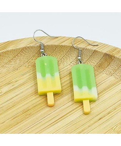 7 Pairs Cute Resin Ice Cream Dangle Earrings Set Food Summer Multicolor 3D Geometric Funny Aesthetic Kawaii Jewelry for Women...