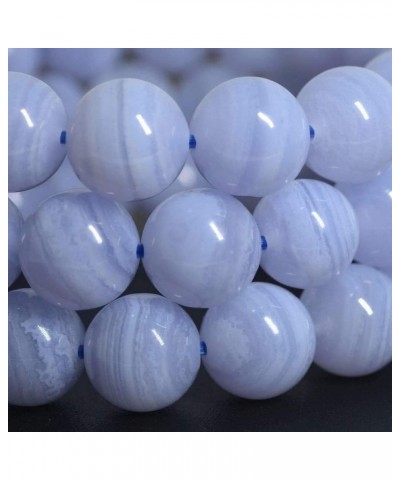 Gem Semi Precious Gemstone 10mm Round Beads Stretch Bracelet 7 Inch Unisex Blue Lace Agate $8.79 Bracelets