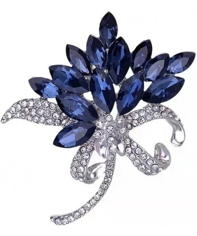 Flower Brooches Pins for Women Fashion Brooch for Women, Floral Women's Brooches & Pins Elegant Crystals Rhinestone Women Cor...