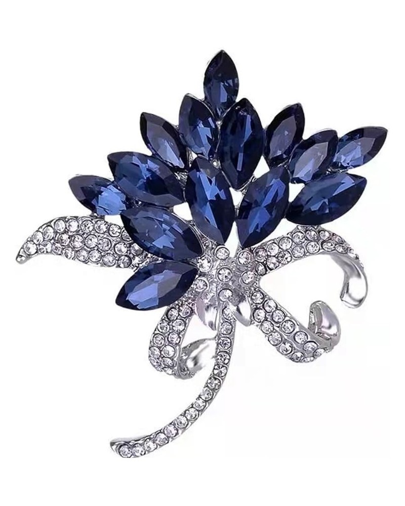 Flower Brooches Pins for Women Fashion Brooch for Women, Floral Women's Brooches & Pins Elegant Crystals Rhinestone Women Cor...