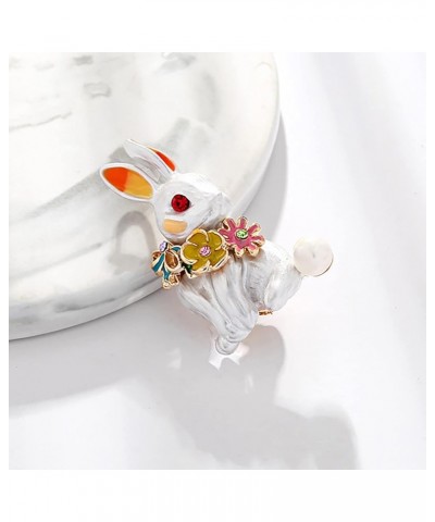 Silver Brooch for Women Screw on Pin Backs Jackets Women Brooch Gifts Cloth Beautiful Fashion Bunny Men Rabbit Decoration Pin...