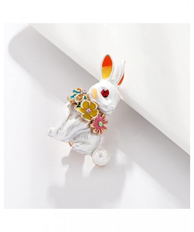 Silver Brooch for Women Screw on Pin Backs Jackets Women Brooch Gifts Cloth Beautiful Fashion Bunny Men Rabbit Decoration Pin...