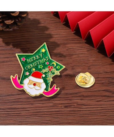 Christmas Pins for Backpacks Kawaii Santa Cat Cute Enamel Brooches Button Pins Accessories Novelty Cartoon Funny Badges Cloth...