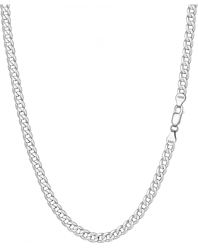 925 Sterling Silver Cuban Link Chain Necklace, Dainty Figaro Chains, Solid & Shiny, 3mm/5mm, 14-28 inch, Come Gift Box 20.0 I...