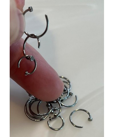 Flat Disc Nose Hoop 316L Surgical Steel Ring Steel | 20GA | *ALL 3 SIZES* $11.27 Body Jewelry