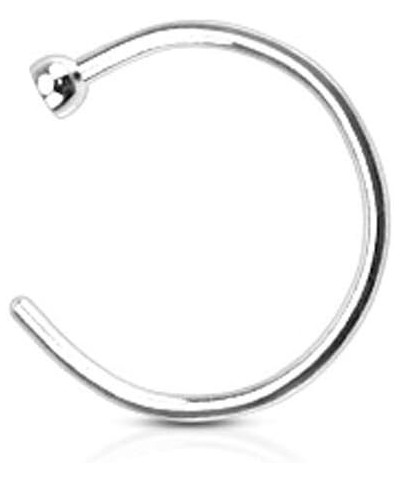 Flat Disc Nose Hoop 316L Surgical Steel Ring Steel | 20GA | *ALL 3 SIZES* $11.27 Body Jewelry