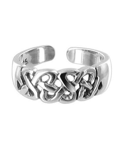 Solid Sterling Silver 925 adjustable Adjustable Toe Rings for Womens for Women - Variety of Styles and Patterns Celtic $12.64...