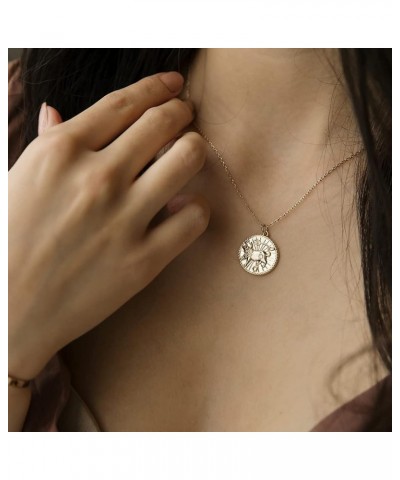 HONEYCAT Chinese Zodiac Coin Necklace in Gold, Rose Gold, or Silver | Minimalist, Delicate Jewelry Dog Rose Gold $18.69 Neckl...