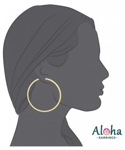 Clip On Hoop Earrings for Women - Silver and Gold-Tone Brass Spring Hoops for Non-Pierced Ears Gold XXL $11.99 Earrings