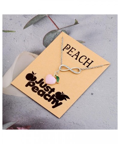 Just Peachy Gift Peach Gift Peach Lover Gift Cute Peach Necklace Peach Bracelet Gift for Girls Women peachy card ne $10.24 Ne...