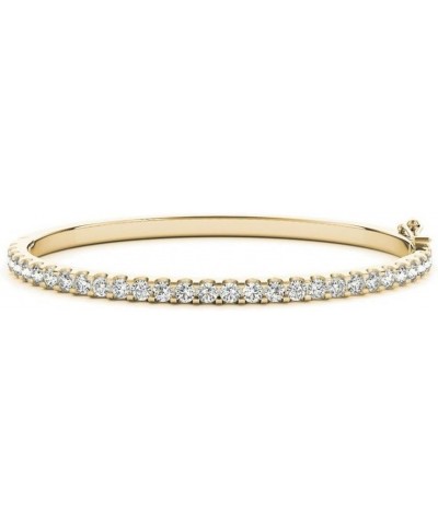 14K White Gold Natrual Diamond Bangle Bracelet Ultra Premium Collection Yellow Gold 4.0 carats $711.02 Bracelets