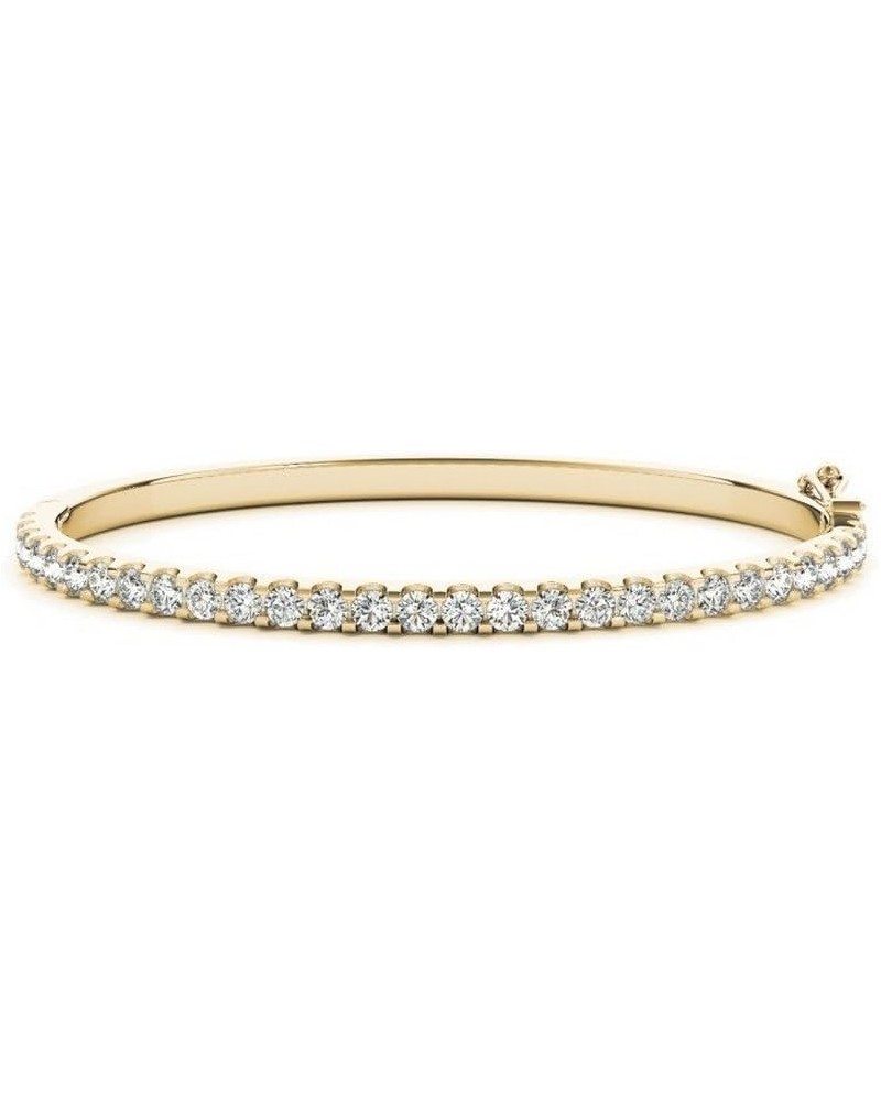 14K White Gold Natrual Diamond Bangle Bracelet Ultra Premium Collection Yellow Gold 4.0 carats $711.02 Bracelets