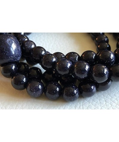 108 Mala Beads Necklace - Reiki Healing Crystals - Handmade Buddhist Prayer Beads Blue Goldstone Sand stone 6 mm $28.31 Neckl...