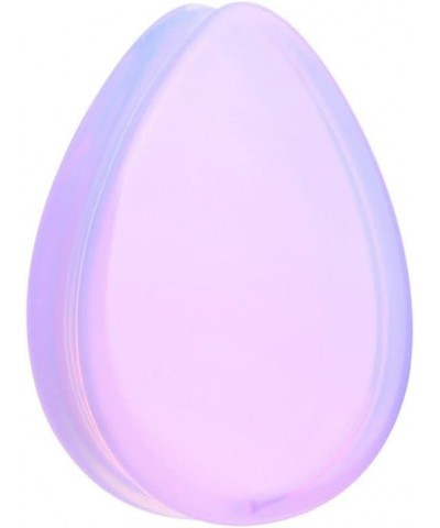 Lavender Opalite TearDrop Double Flared Ear Gauge Plug 00 GA (10mm) $11.00 Body Jewelry