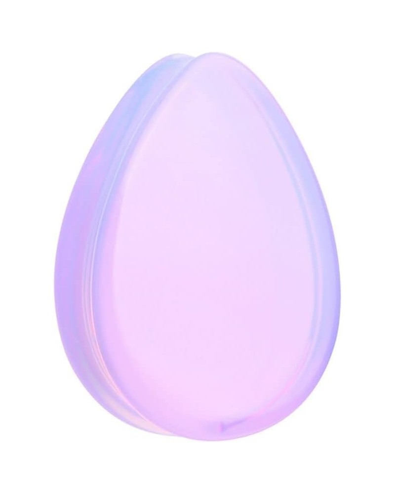 Lavender Opalite TearDrop Double Flared Ear Gauge Plug 00 GA (10mm) $11.00 Body Jewelry