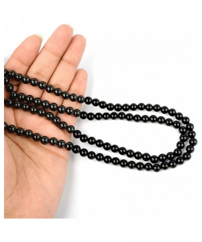 Black Onyx Mala 6 mm Stone Mala/Necklace Crystal Mala 108 Beads Jaap Mala for Reiki Healing and Crystal Healing Stone (Color ...