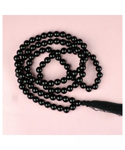 Black Onyx Mala 6 mm Stone Mala/Necklace Crystal Mala 108 Beads Jaap Mala for Reiki Healing and Crystal Healing Stone (Color ...