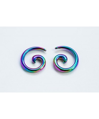 Stainless Steel Spiral Tapers, Sold as a Pair 8mm (0GA) Gold Tone $10.46 Body Jewelry