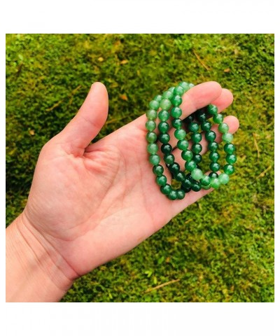 Set of 3 Crystal Bracelets - Healing Crystals, Energy, Worry Stone, Triple Protection Bracelets green $11.15 Bracelets