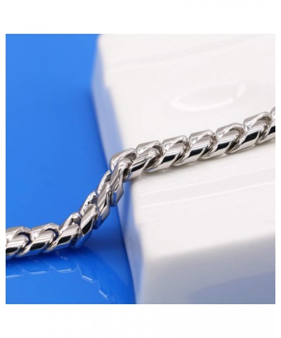 Cuban Link Bracelet 10mm 7-10 Inches Miami Hip Hop Jewelry 925 Sterling Silver Cuban Link Chain For Women Mens Silver 8.5 inc...