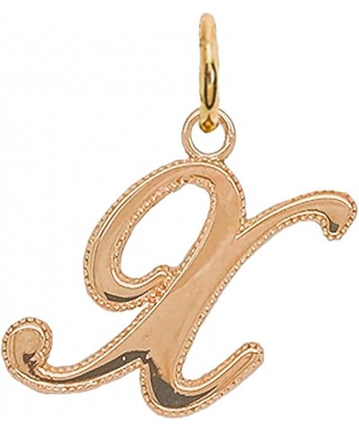 Gold Initial Letter Pendant For Necklaces, 10k Gold A-Z Big Letter Charm Necklace Jewelry for Men And Women. Made In USA X $3...