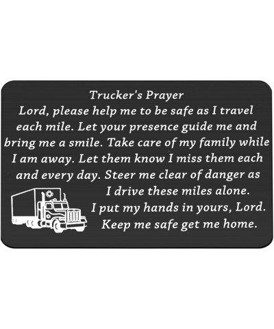 Truck Driver Gifts Keep Me Safe Get Me Home Trucker's Prayer Keychain Gift for Truck Drivers Dad Husband Trucker's Prayer Wc ...