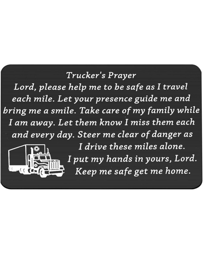 Truck Driver Gifts Keep Me Safe Get Me Home Trucker's Prayer Keychain Gift for Truck Drivers Dad Husband Trucker's Prayer Wc ...