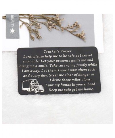 Truck Driver Gifts Keep Me Safe Get Me Home Trucker's Prayer Keychain Gift for Truck Drivers Dad Husband Trucker's Prayer Wc ...