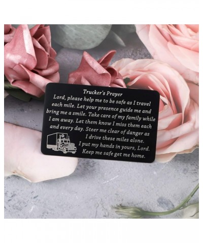 Truck Driver Gifts Keep Me Safe Get Me Home Trucker's Prayer Keychain Gift for Truck Drivers Dad Husband Trucker's Prayer Wc ...